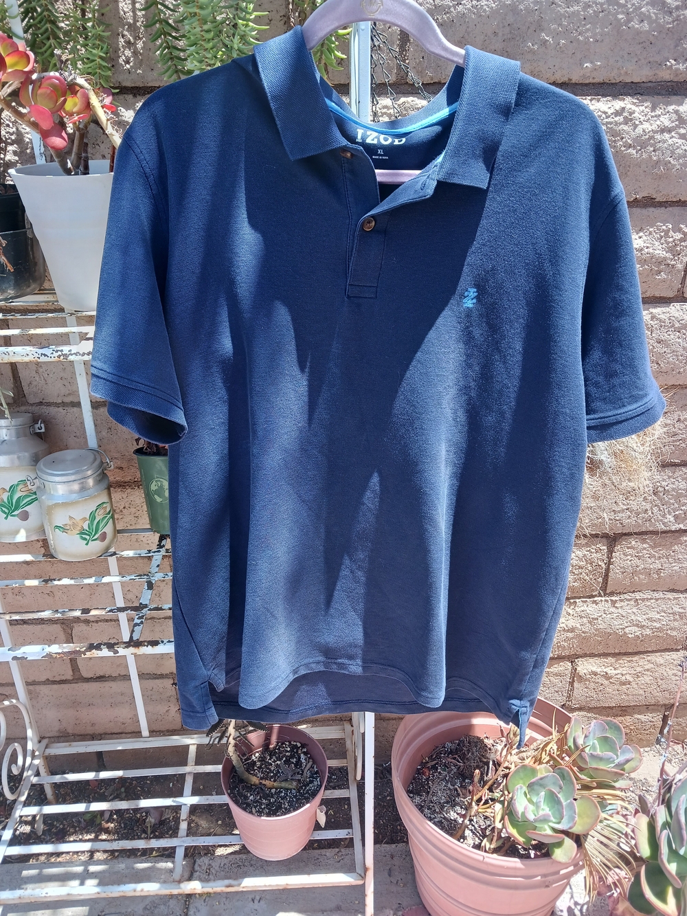 Izod Navy Polo Shirt with Subtle Logo